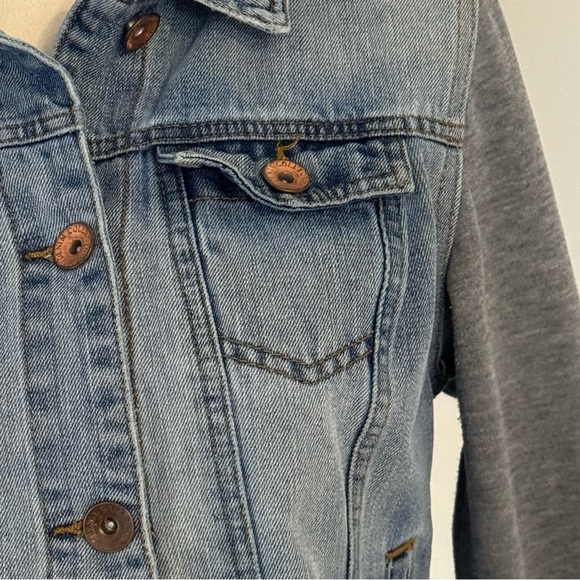 Ci Sono denim jacket detachable hoodie size large - Picture 5 of 9